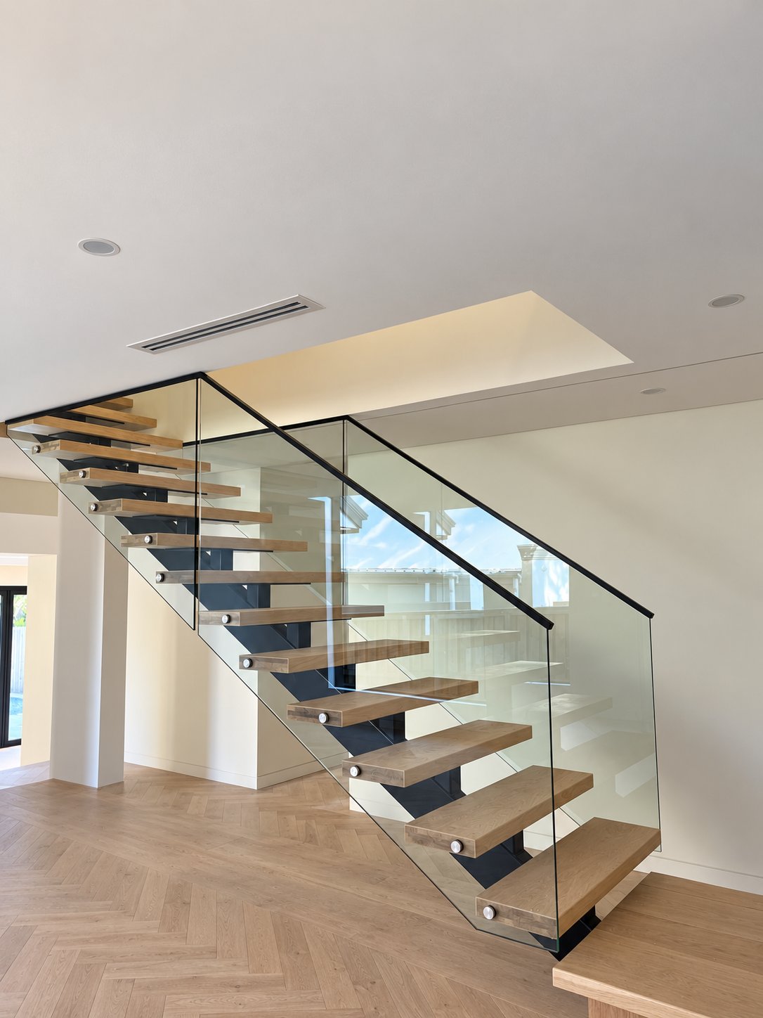 Frameless Glass Grab Rails for Stairs Sydney, Frameless Glass Grab Rails Replacement, New Home Frameless Glass Grab Rails
