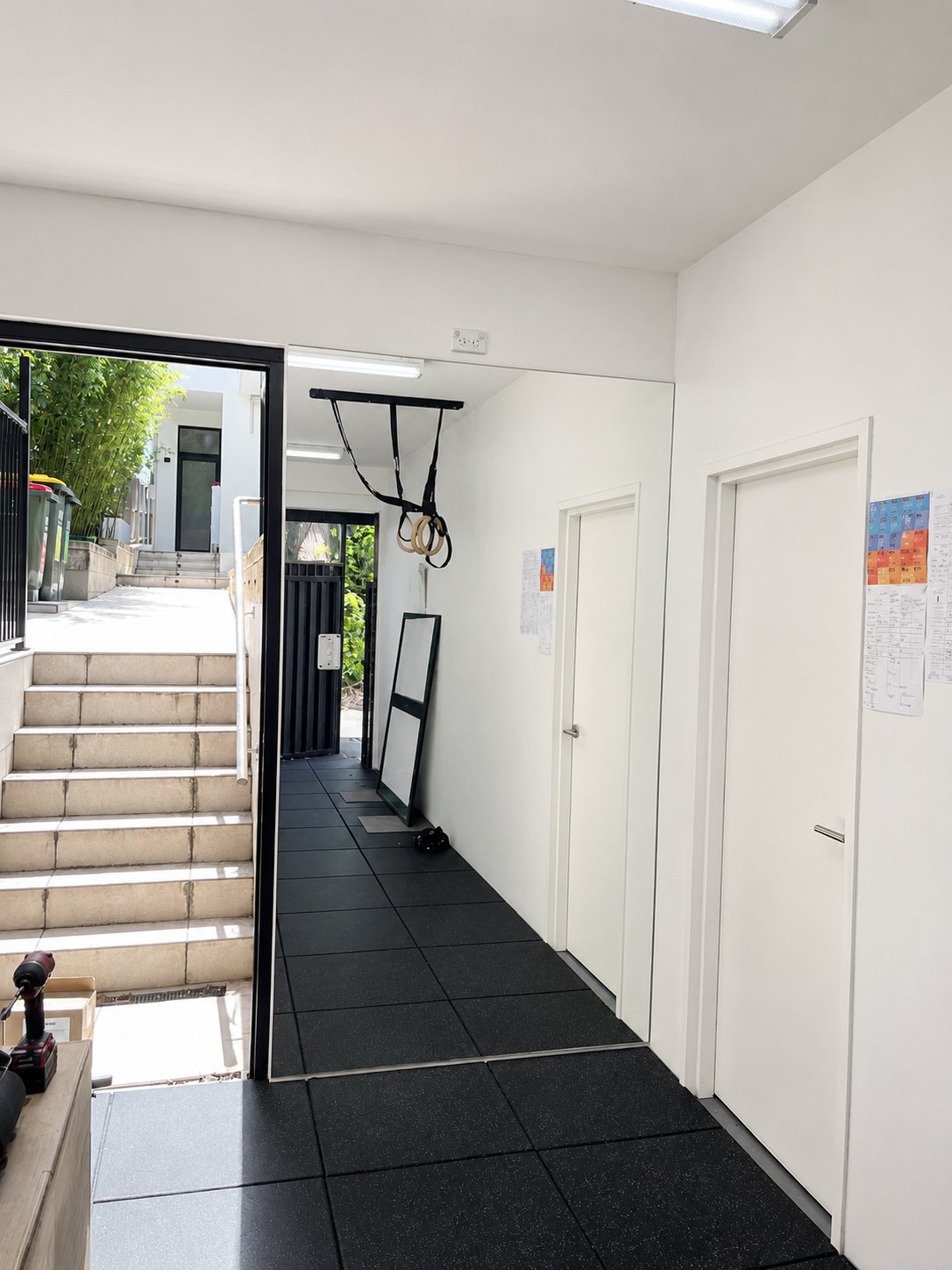 Home gym mirror installation - Chatswood - before