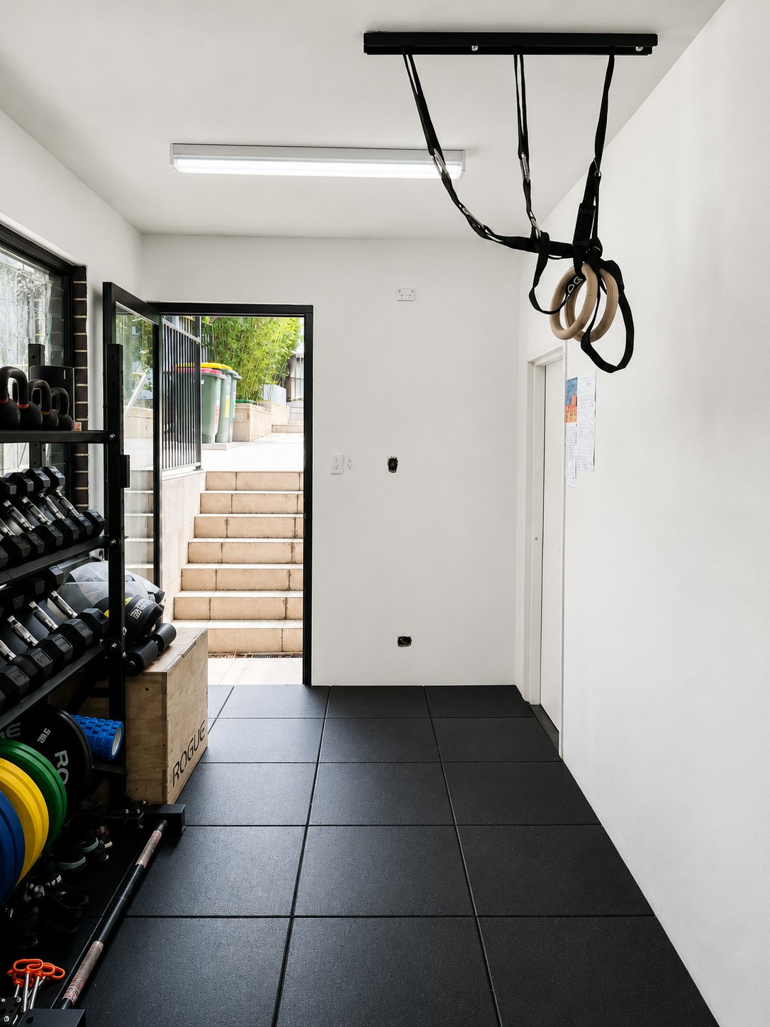 Home gym mirror installation - Chatswood - finished