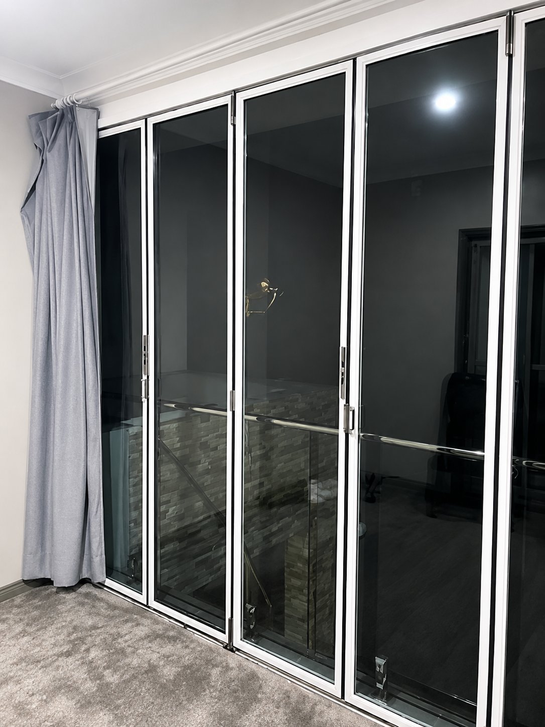 Bifold door double glazed glass replacement - Lidcombe - finished